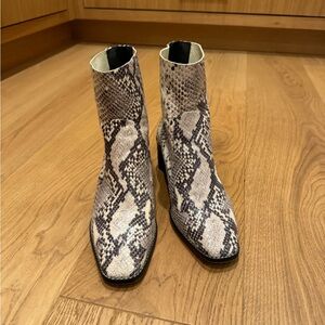 Office London Snakeskin boots